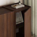 Dorma console table in Milano walnut 180 cm Melamine-coated wood composite