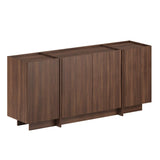 Dorma console table in Milano walnut 180 cm Melamine-coated wood composite
