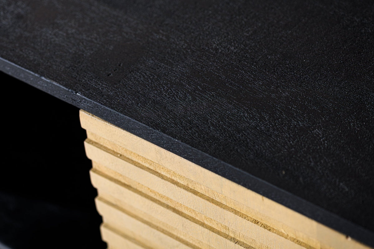 Sideboards - Sideboard Manu Mango wood black natural 160x40x86 cm - Dimehouse