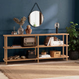 Wall cabinets - Wall cabinet Zen Atlantic Pine Melamine 180x74.9x35 cm - Dimehouse