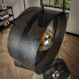 Hanging lamps - Hanging lamp Fons 3 - light stepped rings metal black - Dimehouse