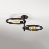 Ceiling lamps - Ceiling lamp Nova Duo 2 - light Black Metal - Dimehouse