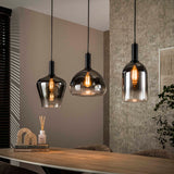 Hanging lamps - Hanging lamp Nexus 3 - light Black Metal 105 cm - Dimehouse