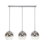 Hanging lamps - Glass hanging lamp Juliette 3 - light smokey glass - Dimehouse