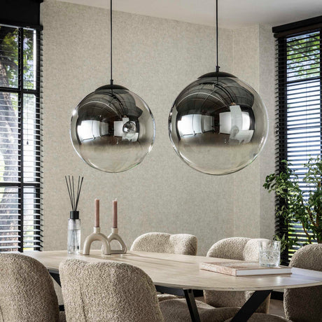 Hanging lamps - Modern Hanging Lamp Round Juliette 2 - light smoked glass - Dimehouse