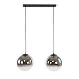 Hanging lamps - Modern Hanging Lamp Round Juliette 2 - light smoked glass - Dimehouse