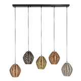 Hanging lamps - Hanging lamp Wez 5 - light colored nickel - Dimehouse