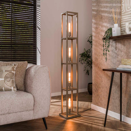 Floor lamps - Design floor lamp Ardon 4 - light Beige 160 cm - Dimehouse