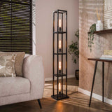 Floor lamps - Industrial floor lamp Ardon 4 - light Black metal - Dimehouse
