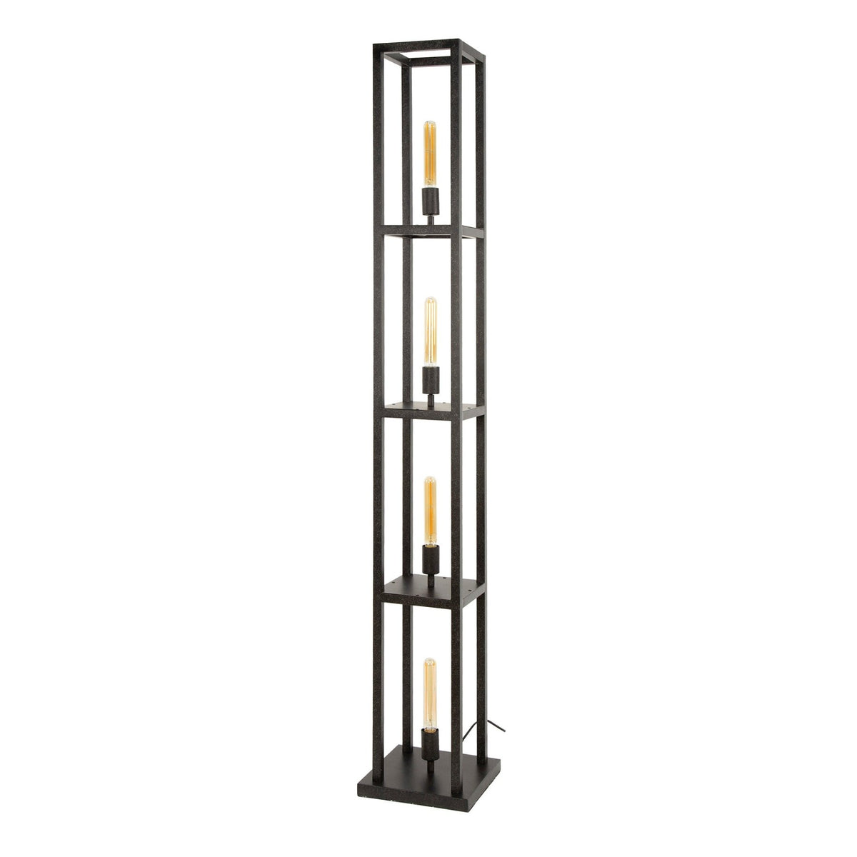 Floor lamps - Industrial floor lamp Ardon 4 - light Black metal - Dimehouse