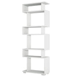 Bookcases - Design shelving unit white melamine Block 60x165x19.5 cm - Dimehouse