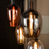 Hanging lamp - Hanging lamp 7 - light colored glass Ayaz - Dimehouse