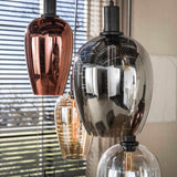 Hanging lamp - Hanging lamp 7 - light colored glass Ayaz - Dimehouse