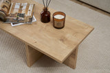 Coffee tables - Rectangular coffee table Oak melamine - 120x45x30 cm - Portland - Dimehouse