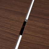 Sorell extendable dining table walnut 160 cm Melamine coated wood composite