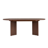 Sorell extendable dining table walnut 160 cm Melamine coated wood composite