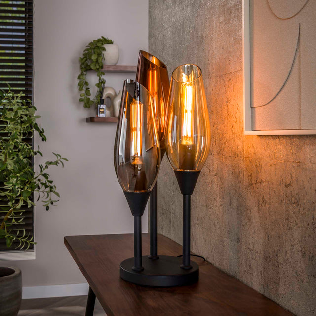 Table lamps - Modern Table Lamp Coco 3 - light black - Dimehouse