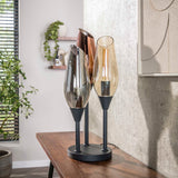 Table lamps - Modern Table Lamp Coco 3 - light black - Dimehouse