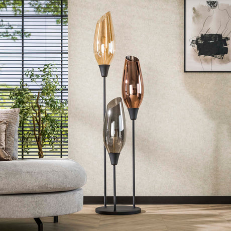 Floor lamps - Modern Floor Lamp Coco 3 - light colored glass - Dimehouse