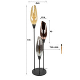Floor lamps - Modern Floor Lamp Coco 3 - light colored glass - Dimehouse