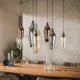 Hanging lamps - Modern Hanging Lamp Coco 7 - light colored glass - Dimehouse