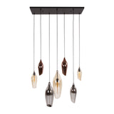 Hanging lamps - Modern Hanging Lamp Coco 7 - light colored glass - Dimehouse