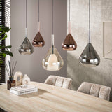 Hanging lamps - Modern Hanging Lamp Noxen 5 - light Colored Glass - Dimehouse