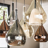 Hanging lamps - Modern Hanging Lamp Noxen 7 - light Colored Glass - Dimehouse