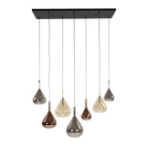 Hanging lamps - Modern Hanging Lamp Noxen 7 - light Colored Glass - Dimehouse