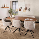 Hanging lamps - Modern Hanging Lamp Noxen 7 - light Colored Glass - Dimehouse