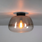 Hanging lamps - Ceiling lamp Noma Shaded Smoke Gray Glass 36 cm - Dimehouse