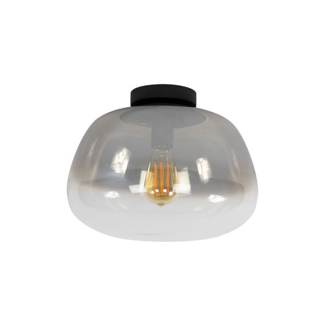 Hanging lamps - Ceiling lamp Noma Shaded Smoke Gray Glass 36 cm - Dimehouse