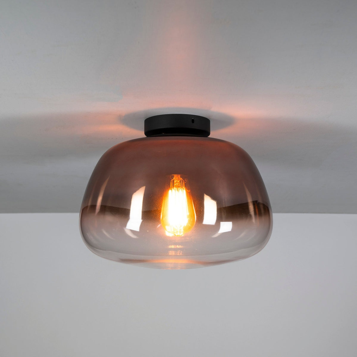 Hanging lamps - Ceiling lamp Noma Shaded Copper Ø36 cm - Dimehouse