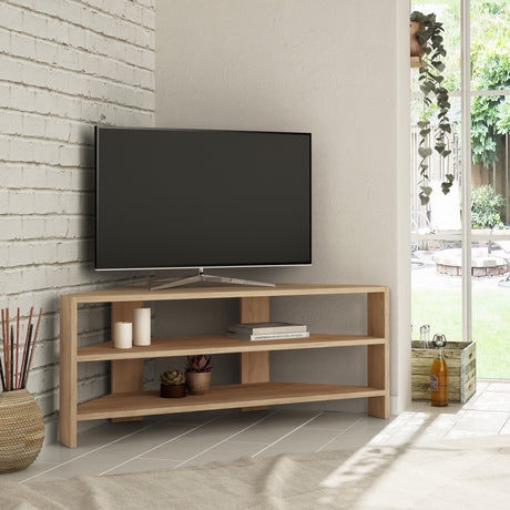 TV Furniture - TV Furniture Thales Oak Melamine 114x45x36 cm - Dimehouse