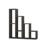 Bookcases - Modular shelving unit anthracite melamine Sule 42x89x20 cm - Dimehouse