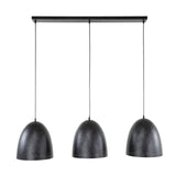 Hanging lamps - Industrial Hanging Lamp Kylian 3 - Light Metal Black - Dimehouse