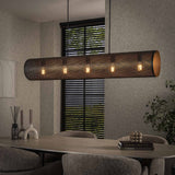 Hanging lamps - Hanging lamp Knox 5 - light mesh black - Dimehouse