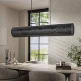 Hanging lamps - Hanging lamp Knox 5 - light mesh black - Dimehouse