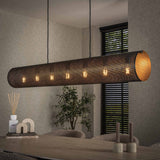 Hanging lamps - Hanging lamp Knox 7 - light XL mesh black - Dimehouse