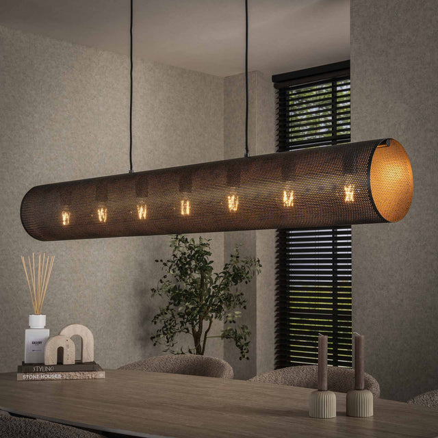 Hanging lamps - Hanging lamp Knox 7 - light XL mesh black - Dimehouse