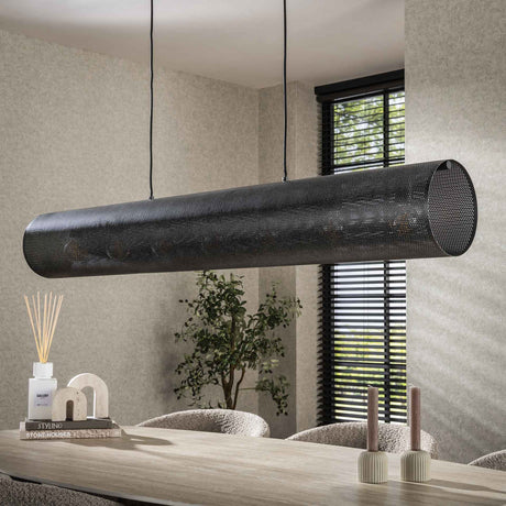 Hanging lamps - Hanging lamp Knox 7 - light XL mesh black - Dimehouse
