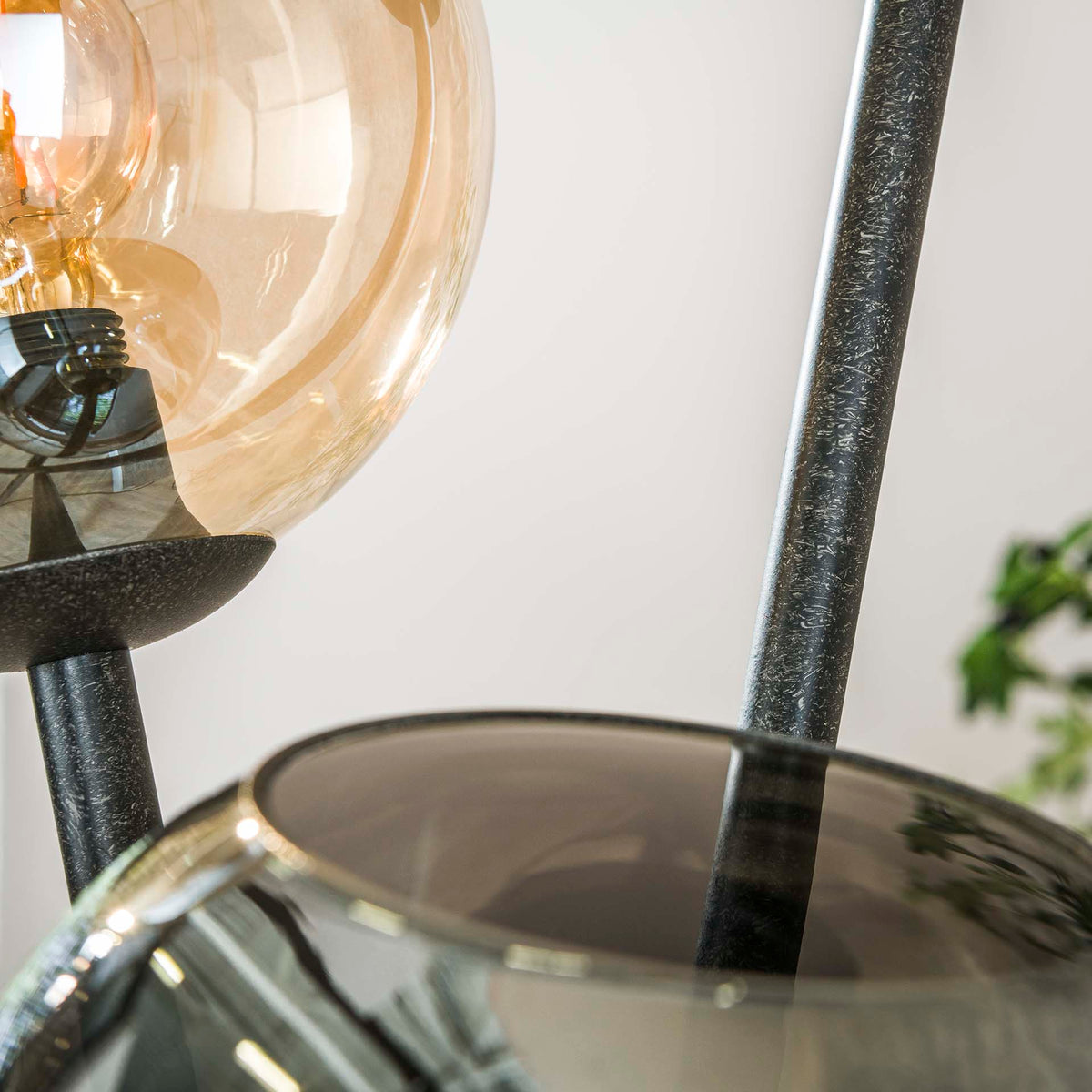 Floor lamps - Floor lamp Nova 3 - light Black with Globes - Dimehouse