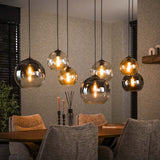 Hanging lamps - Modern Hanging Lamp Glass 7 - light Juliette - Dimehouse