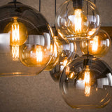 Hanging lamps - Modern Hanging Lamp Glass 7 - light Juliette - Dimehouse