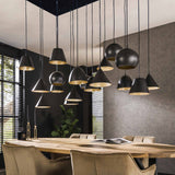 Hanging lamps - Hanging lamp Kane 18 - light metal black - Dimehouse