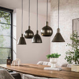 Hanging lamps - Hanging lamp Sienna 5 - light Brown 120 cm - Dimehouse