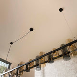 Hanging lamps - Hanging lamp Khai 14 - light cylinder mixed glass - Dimehouse