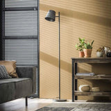 Floor lamp Sienna DH Interior Charcoal LxWxH 61x32x25 Metal Atmospheric photo diagonal front view