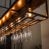 Hanging lamps - Hanging lamp Eloisa 6 - light metal brown - Dimehouse