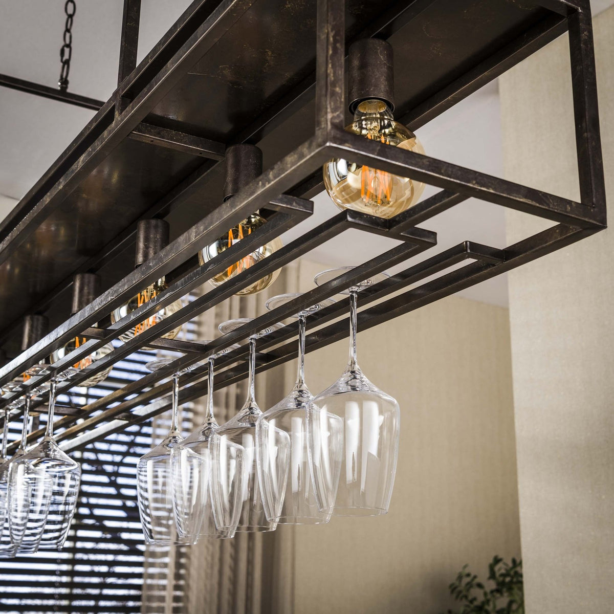 Hanging lamps - Hanging lamp Eloisa 6 - light metal brown - Dimehouse